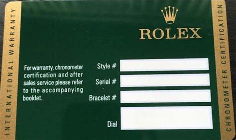 rolex warrenty card|rolex new style warranty card.